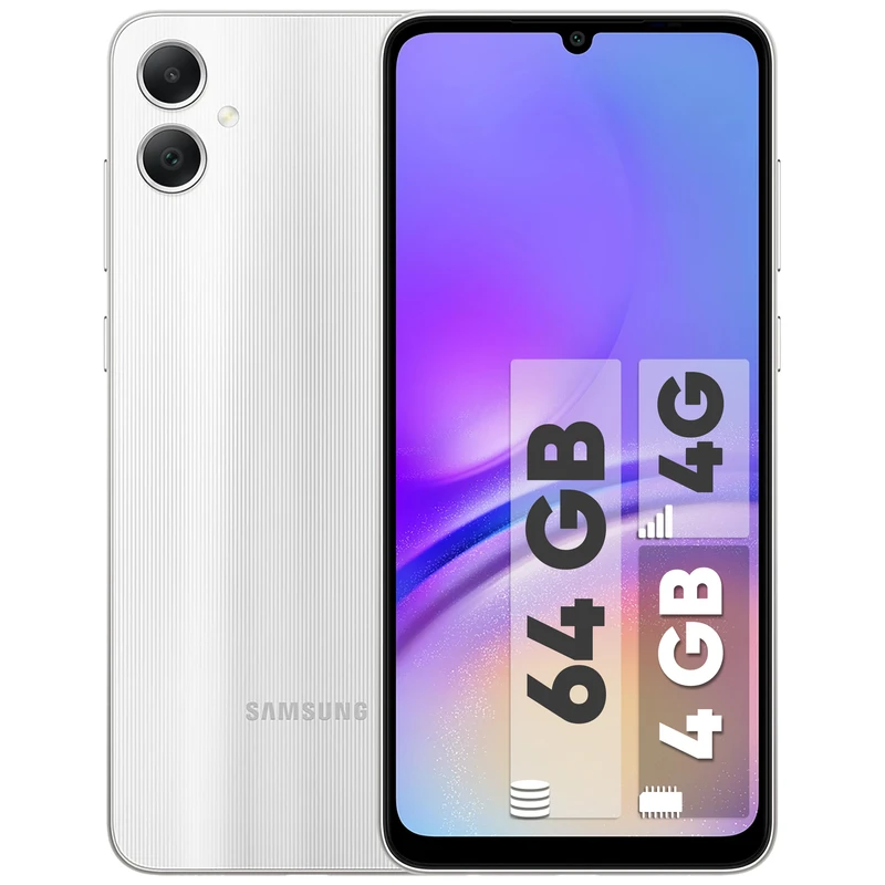 گوشی موبایل سامسونگ مدل Galaxy A05  ظرفیت 64 گیگابایت و رم 4 گیگابایت (مشکی)